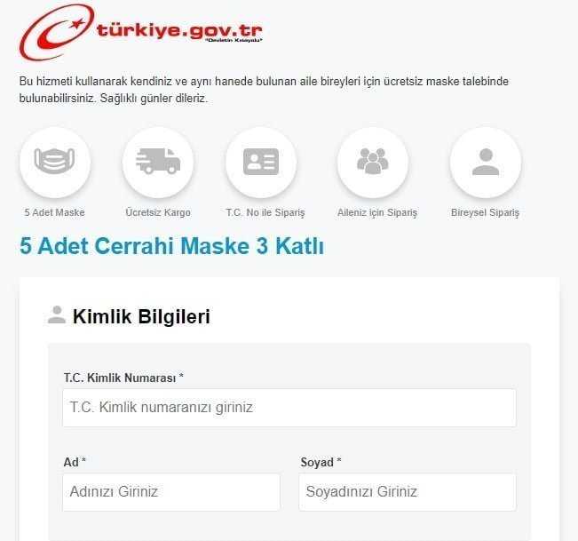 e-Devlet'ten ücretsiz maske nasıl alınır ?