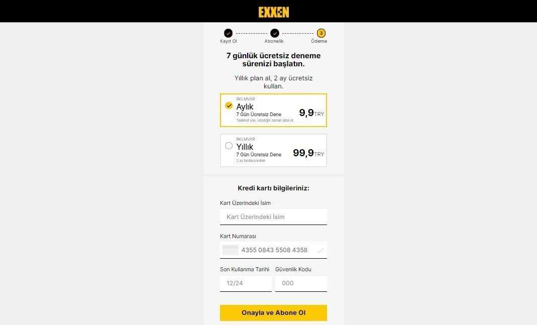 Exxen.com'da Ücretsiz Üyelik Nasıl Açılır, Abonelik Fiyatları Nedir ?