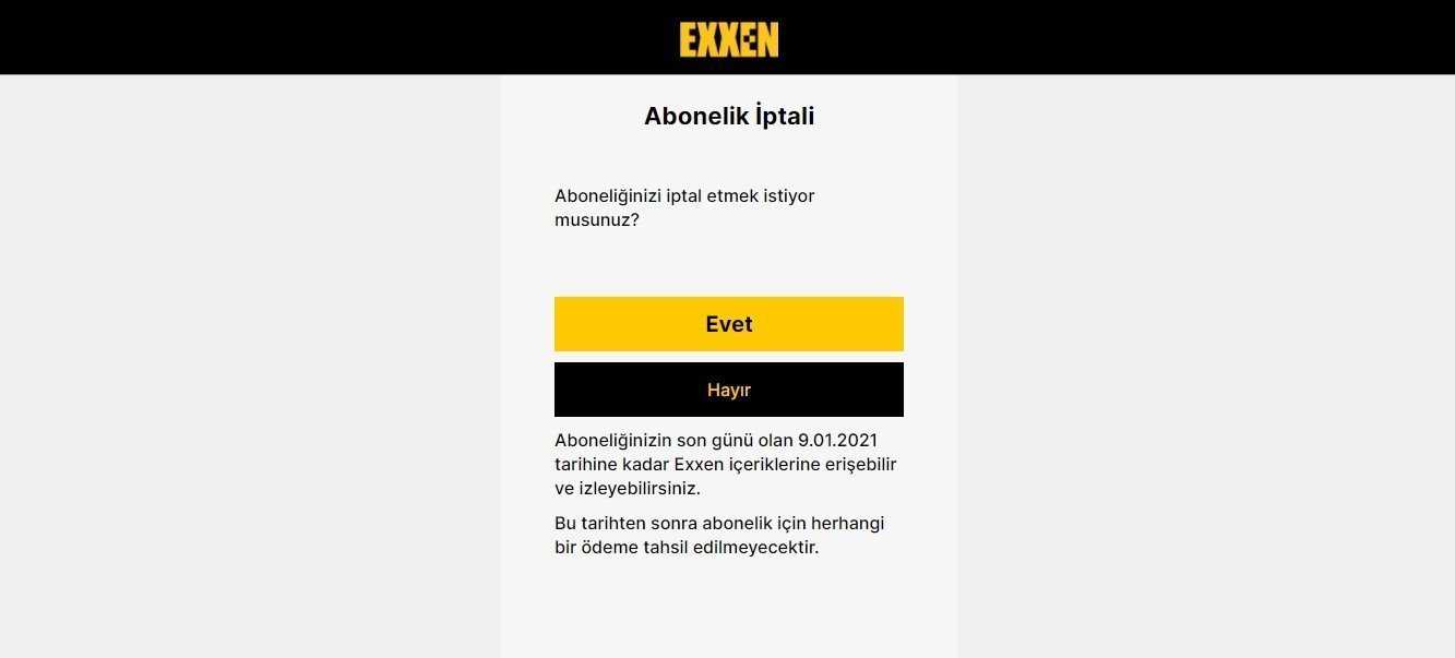 Exxen.com Üyeliği Nasıl İptal Edilir(Kesin Çözüm) ?