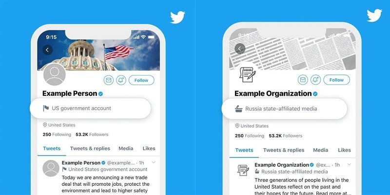 Twitter Türkiye'de Devlete Bağlı Hesapları Etiketliyor