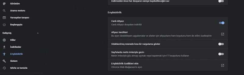 Google Chrome'a Canlı Altyazı Desteği Geldi