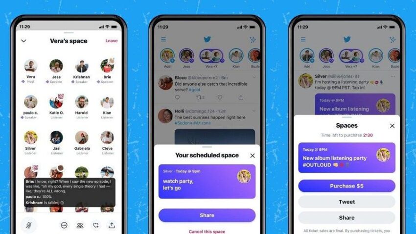 Twitter’ın Clubhouse Benzer Özelliği Spaces Yayınlandı