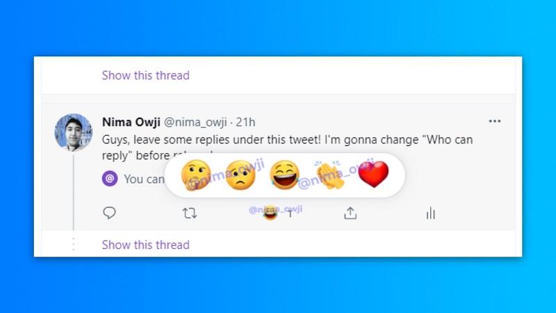 Twitter Emoloji Tepki Butonlarını Platforma Ekliyor