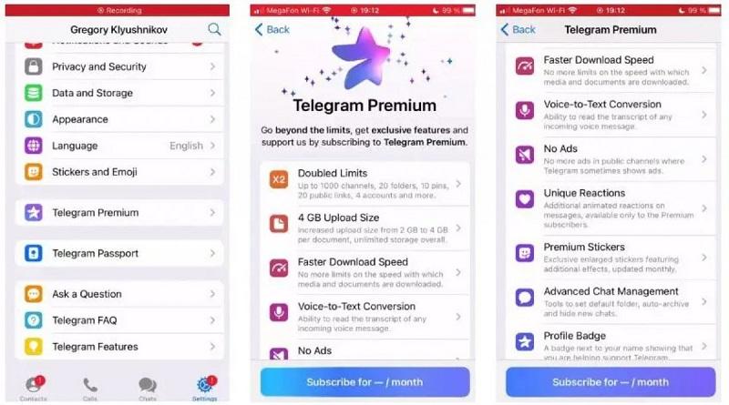 Telegram Premium'un Özellikleri Ortaya Çıktı