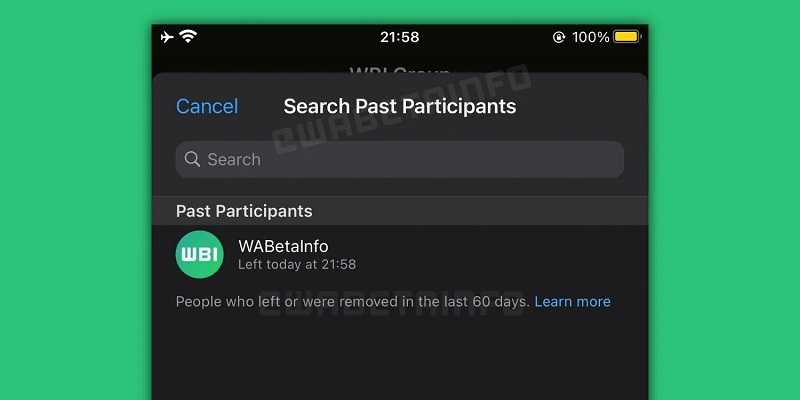 WhatsApp Gruplar'da Geçmiş Katılımcılar Görülebilecek