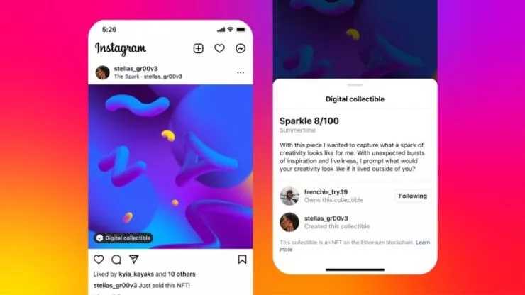 Instagram'da NFT Oluşturma ve Satma Dönemi Başlıyor