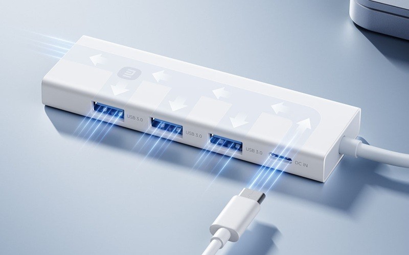 Xiaomi 4’ü 1 arada Çift Başlıklı USB Bölücü: USB-C ve USB-A Destekli Tanıtıldı